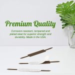 OLYMPX 100 Pcs of 1” Capacity Premium Self Adhesive Prong Paper Fastener Bases, 2.75 Inch Center for Paper File Clip Folder Accessories, 100 per Box - Image 5